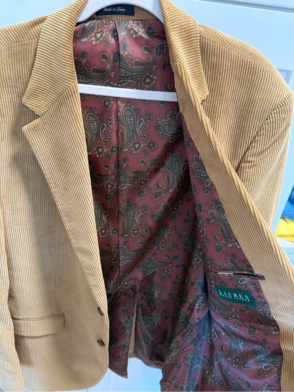 VINTAGE Ralph Lauren Corduroy Blazer 44L